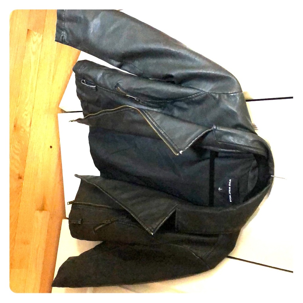 Faux leather jacket